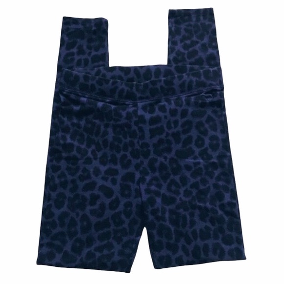 VS PINK Leopard Print Leggings Blue Small - Picture 2 of 11